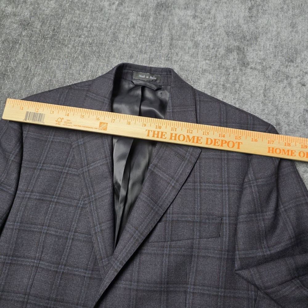 Ralph‎ Lauren Black Label Sport Coat Mens 38R Windowpane Blazer Suit Jacket Gray - Picture 7 of 13